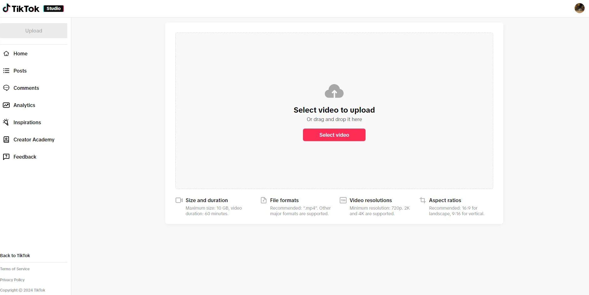 TikTok Web 的突出功能